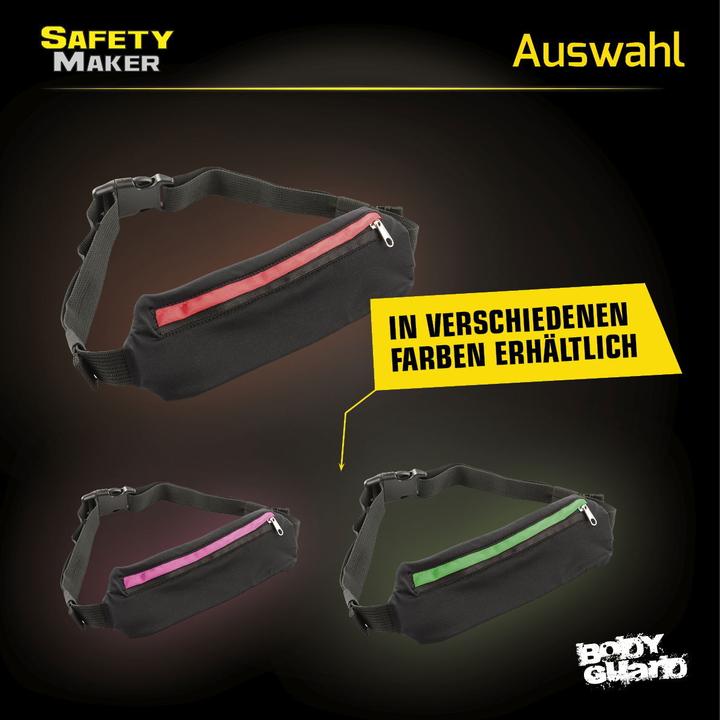 Image du produit SafetyMaker Sac banane LED noir/rouge