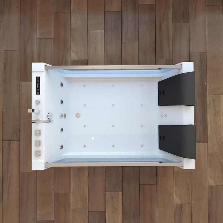 Image du produit Home Deluxe Baignoire à hydromassage avec LED de luminothérapie NAUTICA XL - 182x120cm (120 cm, 180 cm)