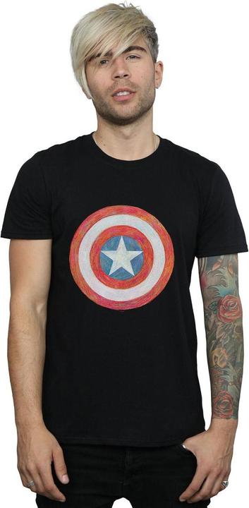 Produktbild Captain America Sketched Shield TShirt (4XL)