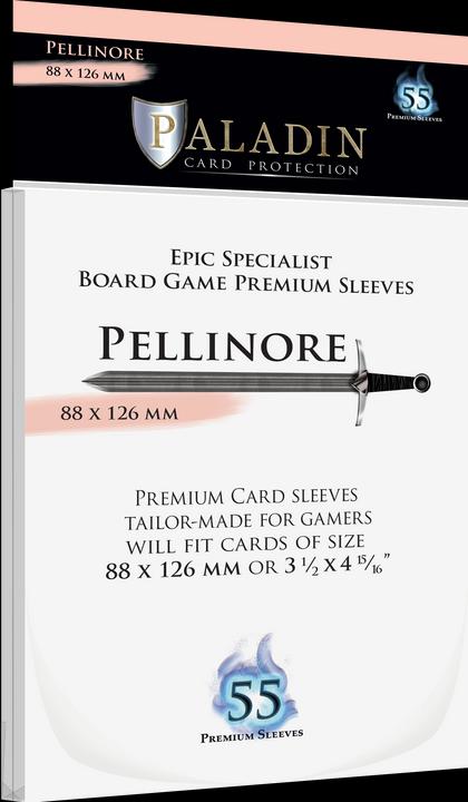 Produktbild Paladin Premium Clear Sleeves - Epic Specialist Card (55) - (88x126 mm, Pellinore)