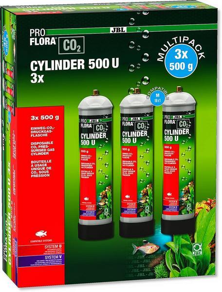 Produktbild JBL Aquaristik und Terraristik ProFlora CO2 Cylinder 500 U CO2-Einweg-Vorratsflasche (Aquarium Dünger)
