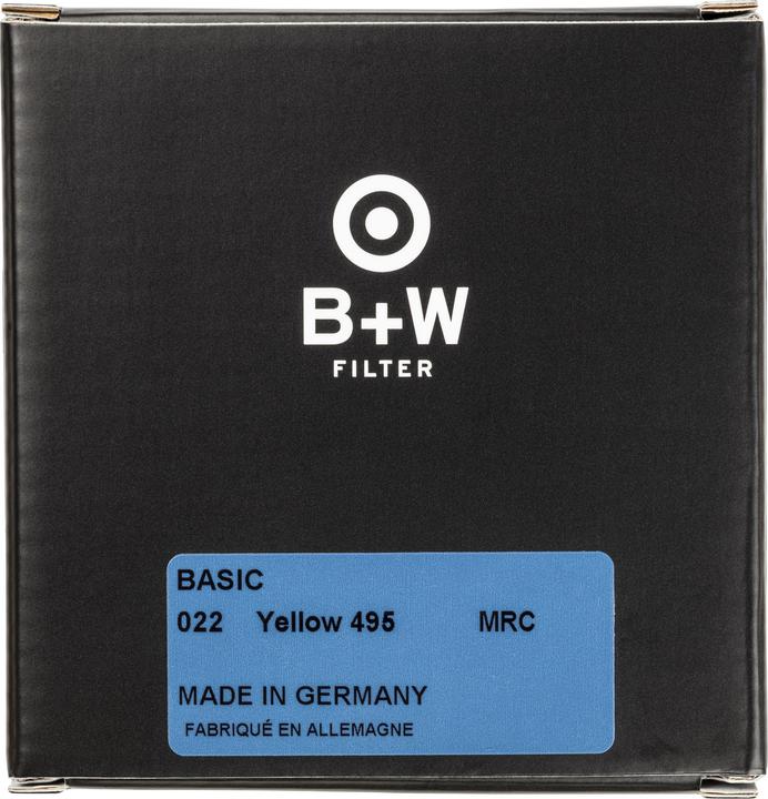 Actual product image B+W 022 Yellow filter, bright 495, MRC/Basic 39mm (39 mm, Black Mist Filter, 39 mm)