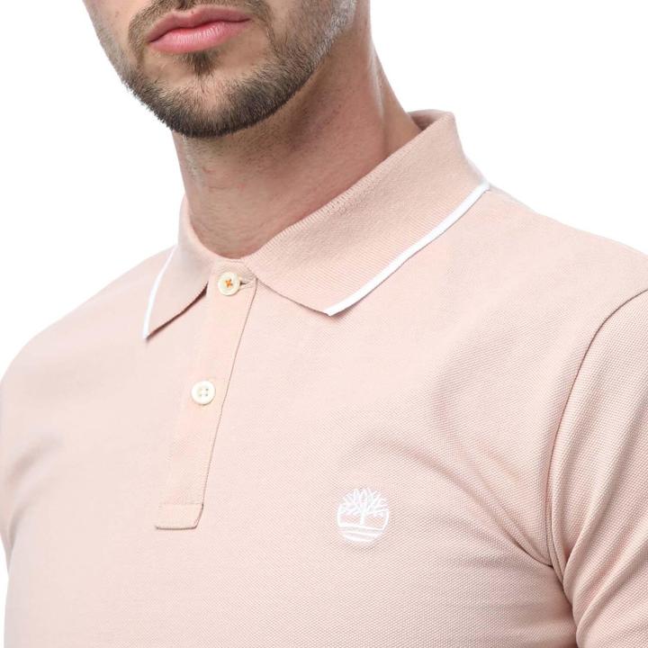 Actual product image Timberland Mens Printed Short-Sleeved Polo Shirt (S)
