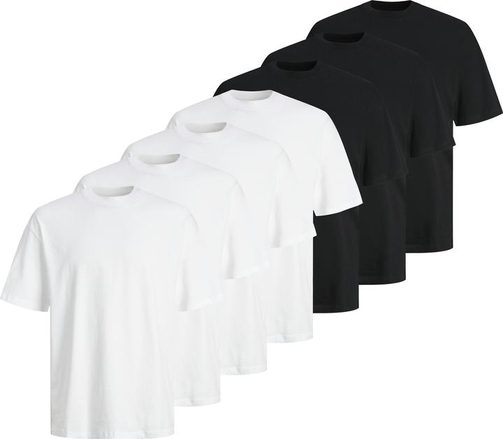 Jack & Jones 7er-pack Einfarbig Rundhalsausschnitt T-shirt T-shirt