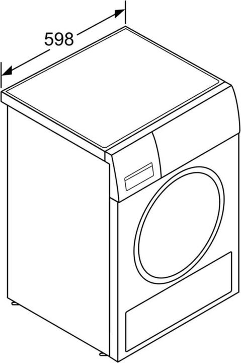 Actual product image Bosch Hausgeräte WTW875W0 (8 kg, Right)