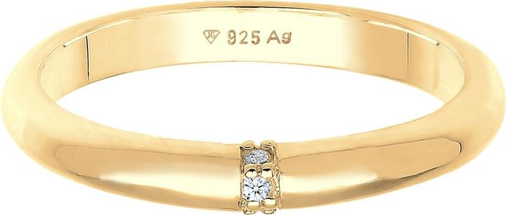 Produktbild Elli DIAMONDS Ring Diamant 0.045 ct. Klassik Verlobung 925 Silber (54, 925 Silber)