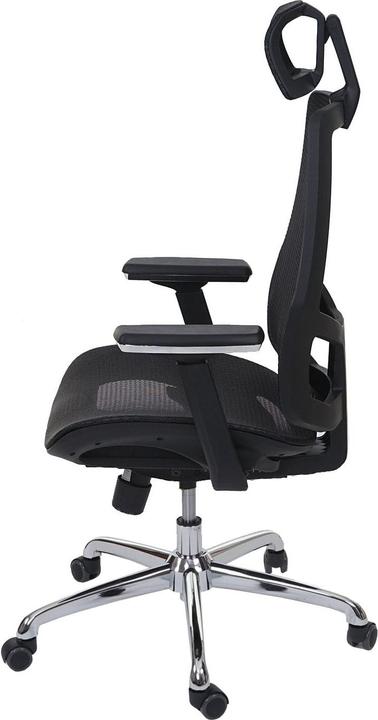 Image du produit Swisshandel24 Chaise de bureau, chaise de bureau, fonction coulissante Tissu/textile ISO9001 - noir/noir