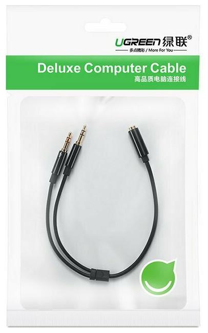 Immagine prodotto Ugreen Splitter Y per microfono e cuffie con jack da 3,5 mm (0.20 m, Connettore da 3,5 mm (AUX))