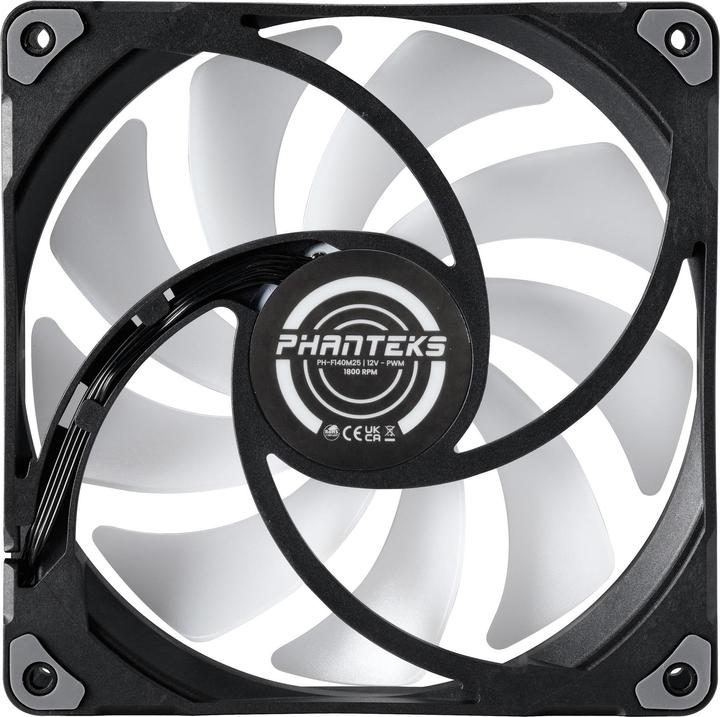 Produktbild Phanteks M25 PWM D-RGB Lüfter - 140mm, schwarz (140 mm, 1 x)