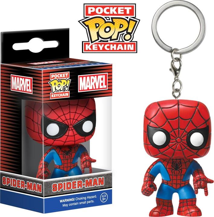 Actual product image Funko POP Keychain Marvel Spider Man