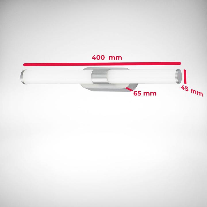 Actual product image B.K.Licht LED bathroom light, matt chrome, 1xLED/7W