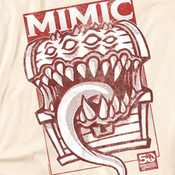 Immagine prodotto Dungeons & Dragons Maglietta 50° Mimico Vintage Uomo (M)