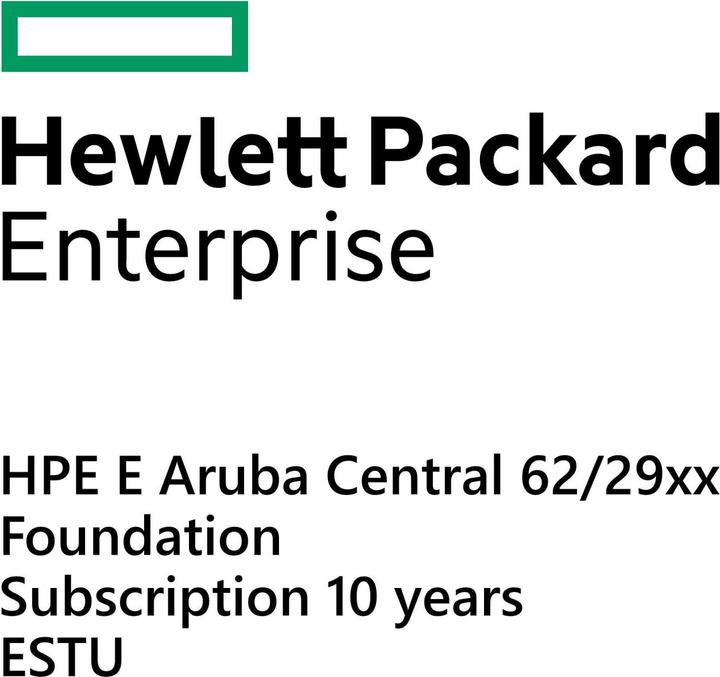 Immagine prodotto HPE E Aruba Central 62/29xx, abbonamento Foundation, 10 anni, E-STU