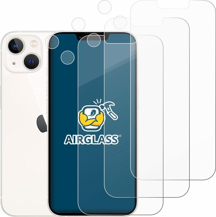Actual product image BROTECT Protective glass screen protector clear (6 Piece, Apple iPhone 13)