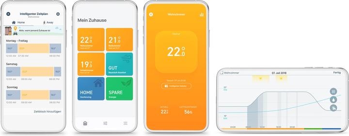 Actual product image tado° Smart radiator thermostat - Quattro Pack