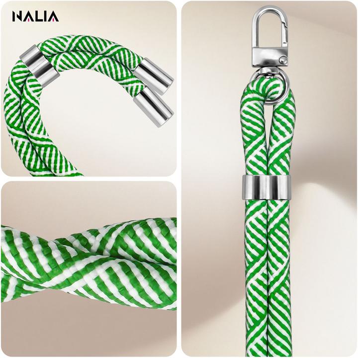 Actual product image Nalia HoldMe Lanyard Handykette – Universal Trageband für Smartphones - Verstellbar, Soft & Elastisch