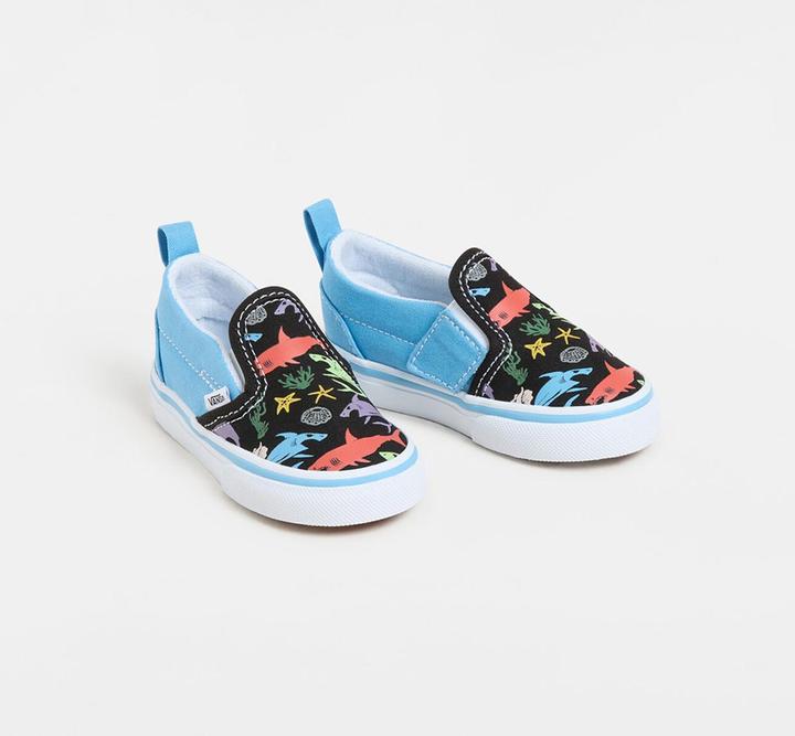 Vans Slip-On V GLOW SHARKS BLUE/MULTI (23.5)