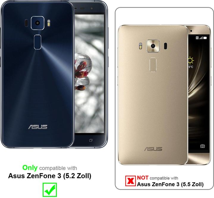 Immagine prodotto Cadorabo Flip come copertura invisibile (Asus Zenfone 3)