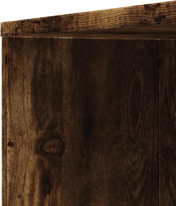 Immagine prodotto VidaXL Armadietto da bagno Armadietto alto Armadietto a nicchia Stretto con rotelle Rovere fumé (22 x 41 x 135 cm)