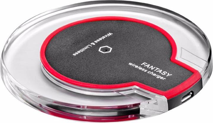 Actual product image PhoneLook Station de charge sans fil Qi Chargeur wireless transparent Fantasy pour Smartphone Verre/- (5 W)