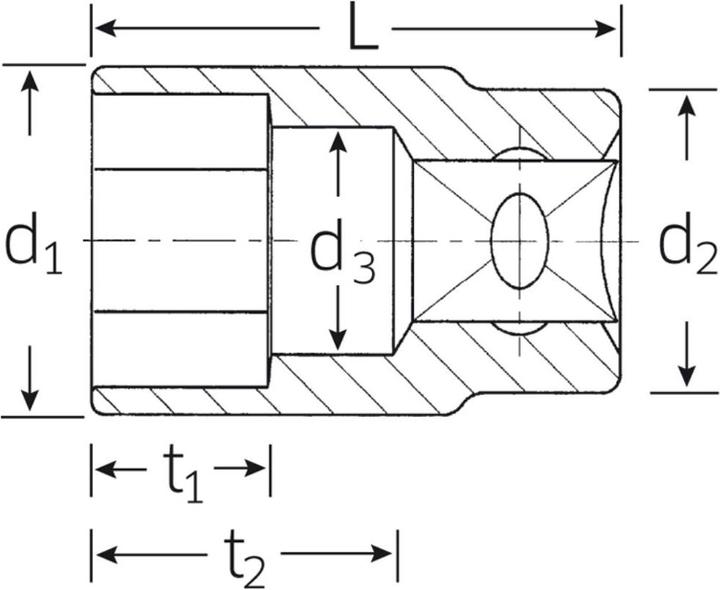 Produktbild Stahlwille Sechskant-Steckschlüsseleinsatz (28 mm)