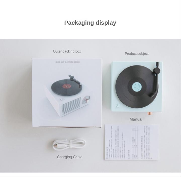 Immagine prodotto PhoneLook Altoparlante Bluetooth Vintage Retro Lettore di dischi in vinile (Manuale)