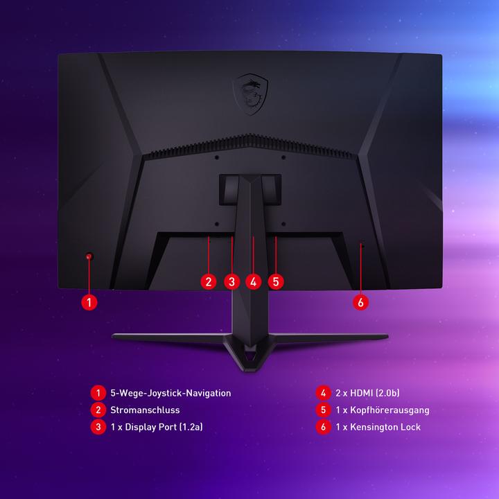 Produktbild MSI Optix G32CQ4DE E2 (2560 x 1440 Pixel, 32")