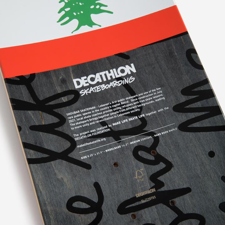 Image du produit Decathlon Skateboard Deck érable 8,25" - DK500 Popsicle Make Life Skate Life Lebanon (8.25")