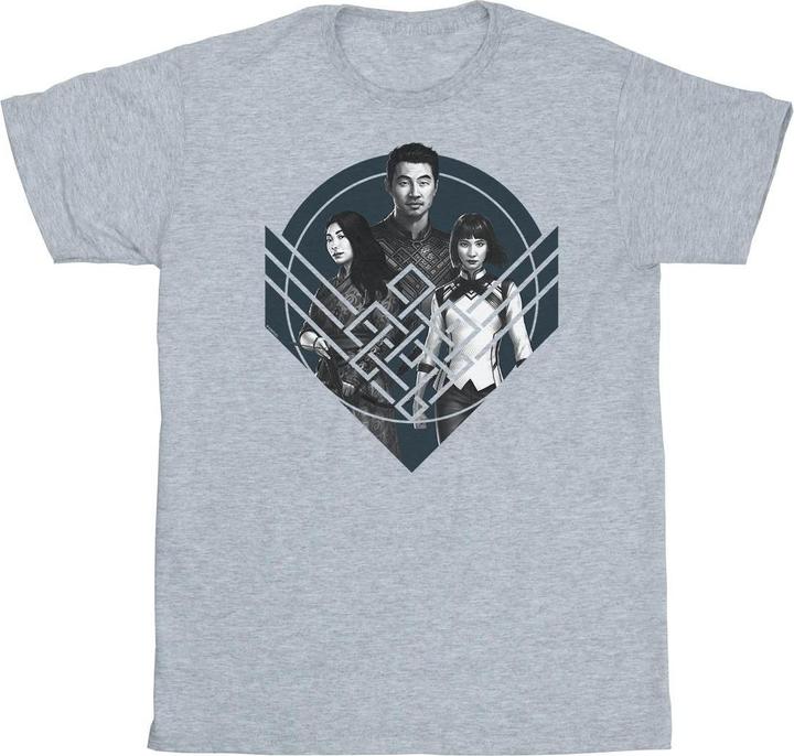 ShangChi And The Legend Of The Ten Rings Group Pose Crest TShirt (M)