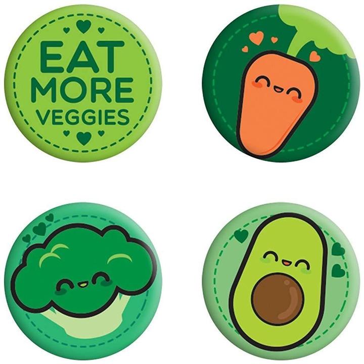 Image du produit Grindstore Kit de badges Eat More Veggies