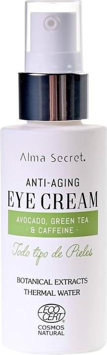 Actual product image Alma Secret EYE CREAM antiedad con aguacate, té verde & cafeína botanica