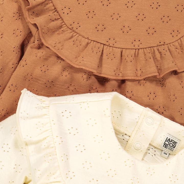Immagine prodotto La Redoute Collections Confezione da 2 di camicie a maniche lunghe con volant (74)