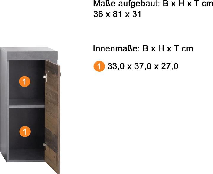 Immagine prodotto Trendteam Cancun (36 x 31 x 81 cm)