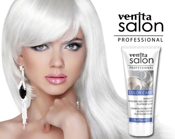 Actual product image Venita - Salon Professional Colour Care Shampoo Forond And Oily Hair Platinium 200Ml (200 ml, Liquid shampoo)