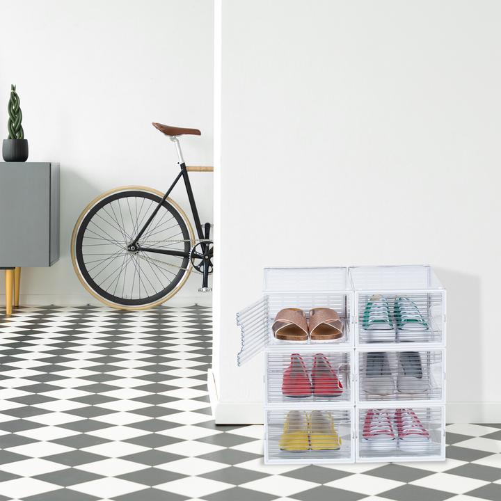 Immagine prodotto Relaxdays 6x scatola da scarpe (23,5 x 34 x 15,5 cm)
