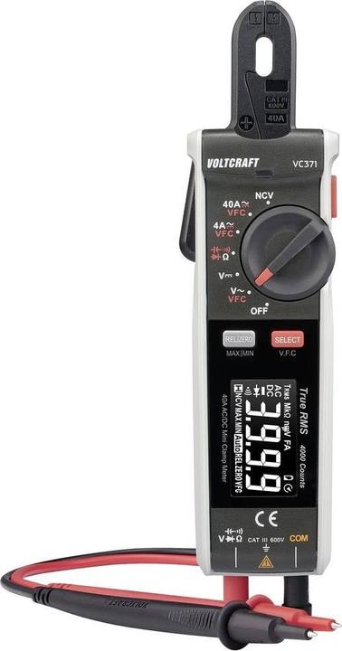 Voltcraft VC371 Current clamp digital CAT III 600V Display (Counts): 4000 (CAT III 600V)