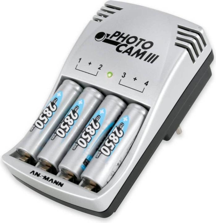 Produktbild Ansmann Photocam III (4 Stk., AA, 2850 mAh, Ladegerät inkl. Akku)