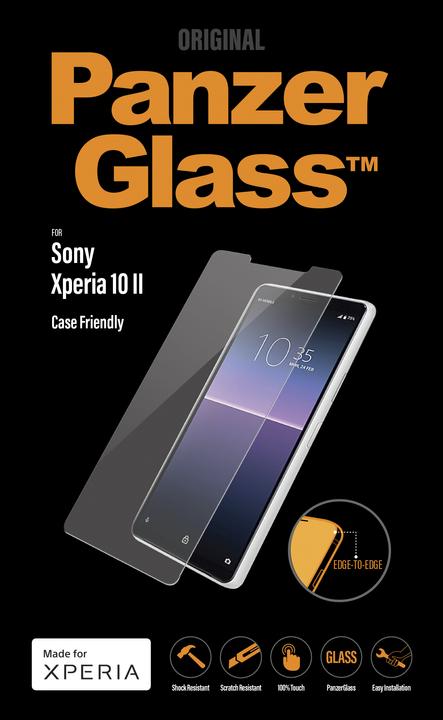 Actual product image PanzerGlass Case friendly (1 Piece, Sony Xperia 10 II)
