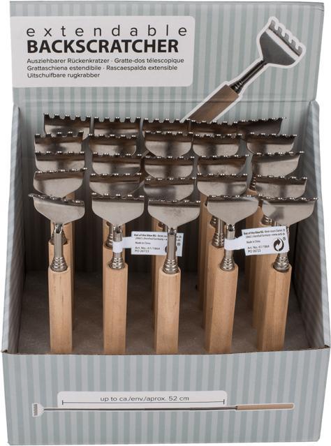 Image du produit Out of the blue Gratte-dos métallique extensible avec manche en bois