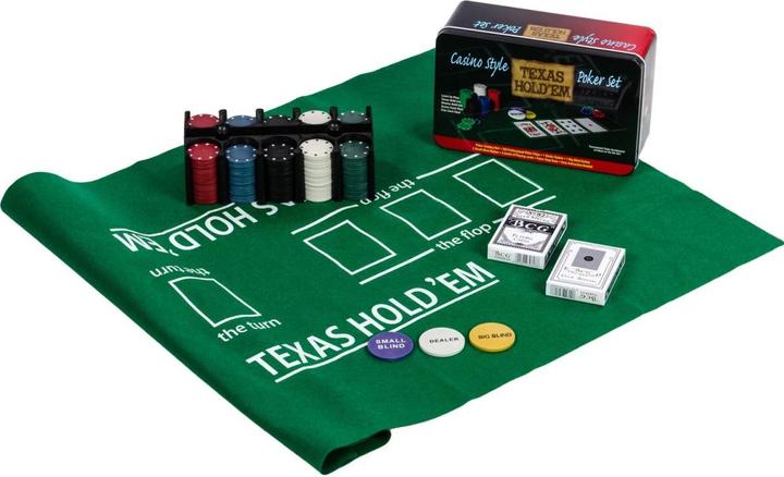 Immagine prodotto Games Planet Set da poker 200 fiches scatola di metallo