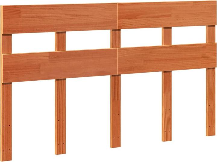 Immagine prodotto VidaXL Letto in legno massiccio Letto in legno Letto pallet con testiera 135x190cm pino (135 x 190 cm)