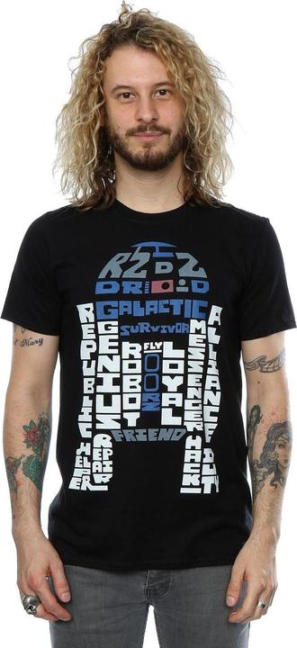 Image du produit Star Wars - T-shirt R2-D2 TEXT HEAD - Homme (S)