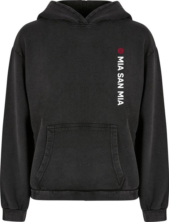 FC Bayern München Ladies MSM Logo Acid Washed Oversized Hoody - 131331