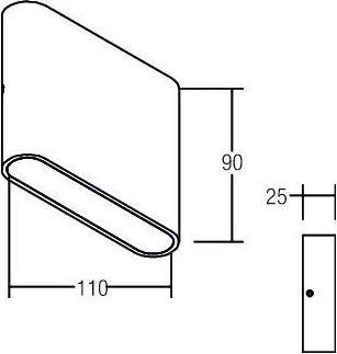 Actual product image Brumberg LED wall light (428 lm)