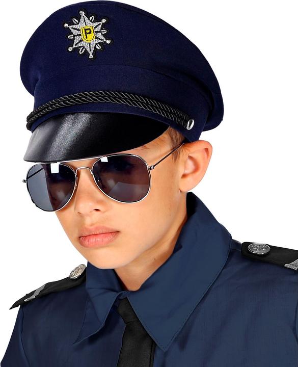 Produktbild Widmann Polizei Mütze blau mit Schwarzem Schirm für Kinder