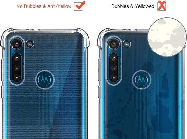 Actual product image Screenguard Motorola Moto G8 Power Hull Crystal Soft Airbag Bumper (Motorola Moto G8 Power)