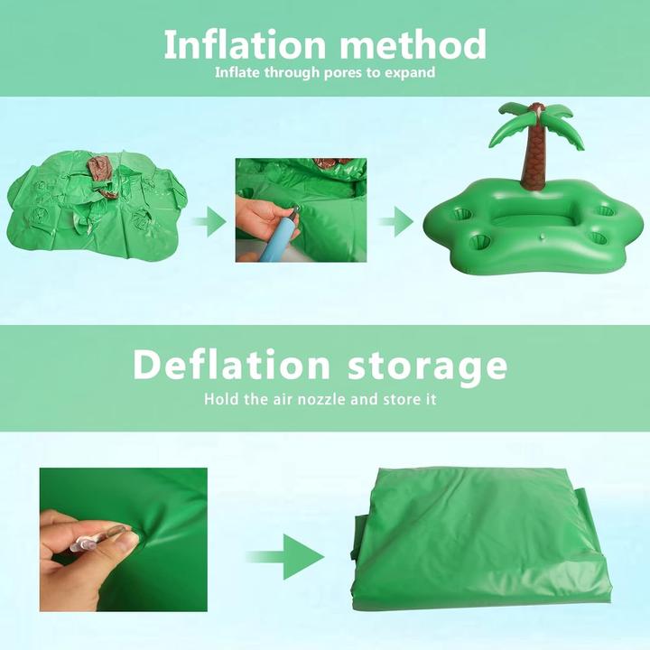 Image du produit Splash & Fun Porte-gobelet gonflable pour piscine Palmier