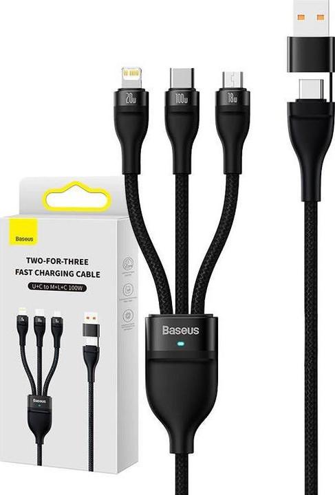 Actual product image Baseus Flash Series II USB Type C (1.20 m, USB 3.2 Gen 1)