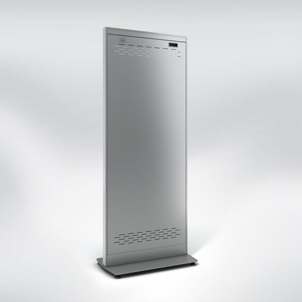 Actual product image DSS Indoor stele portrait, 49" screen, 4mm glass