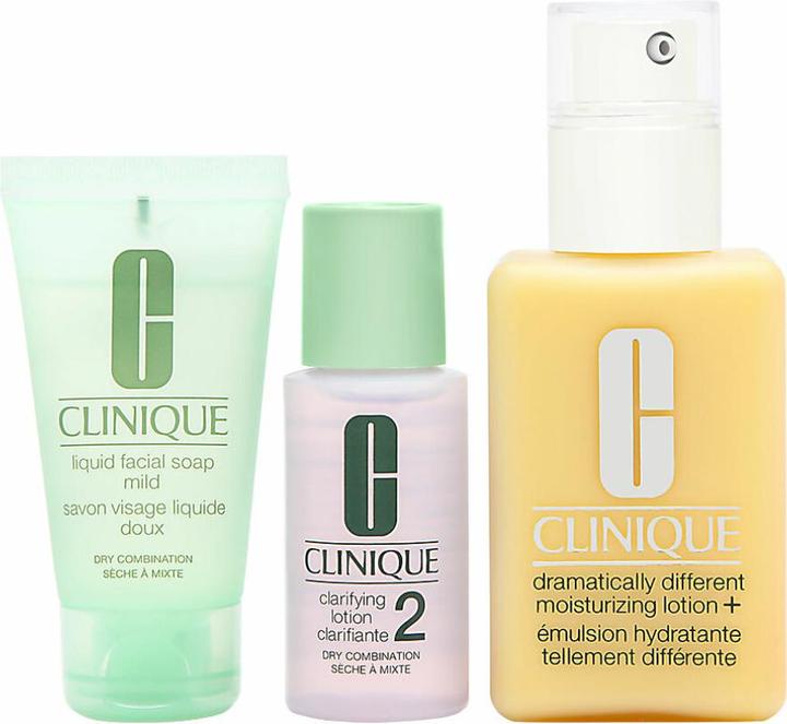 Immagine prodotto Clinique Set di 3 pezzi in 3 fasi per la cura della pelle Introduzione Unisex (Set per la cura del viso)